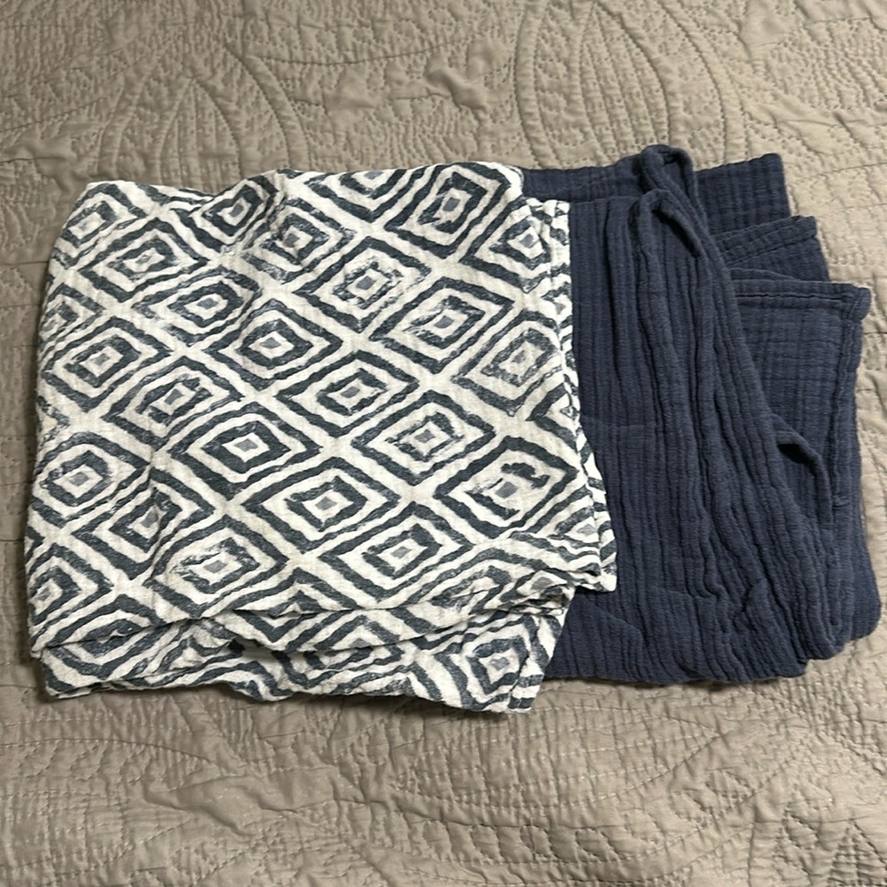 Little Unicorn swaddling blankets-set of two